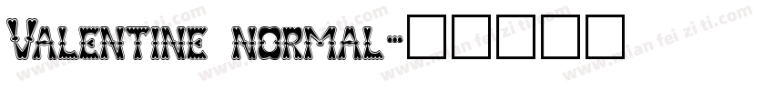 Valentine normal字体转换